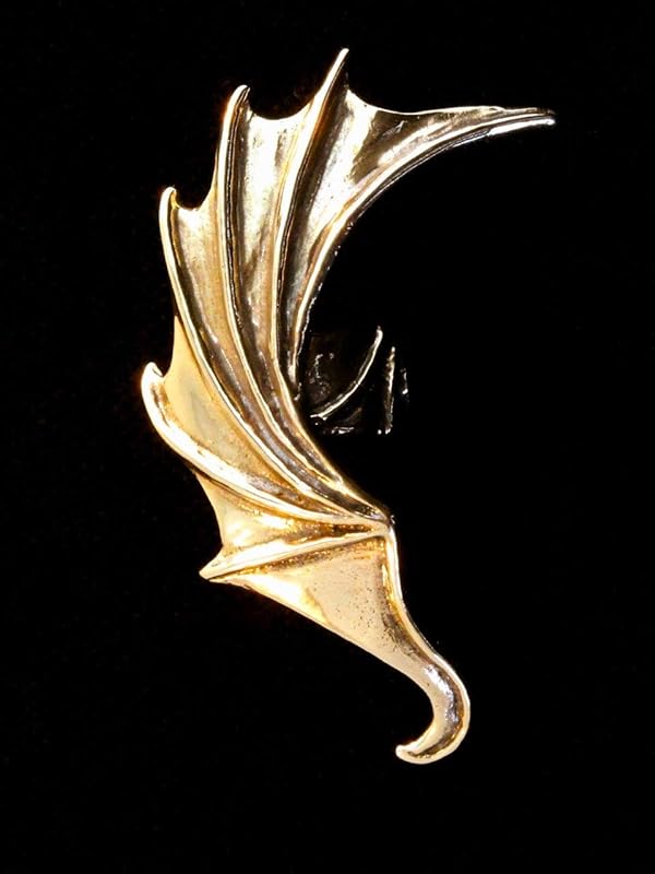 Dragon Wing Ear Cuff Bronze Bat Wing Earcuff Handmade