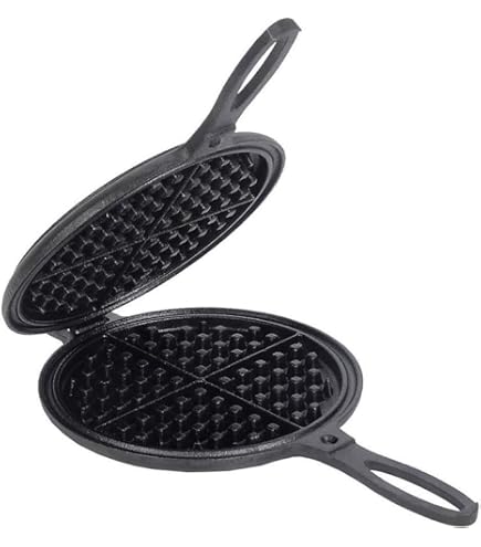 Amazon.com: Rome Old Fashioned Waffle Iron (4, Cast Iron