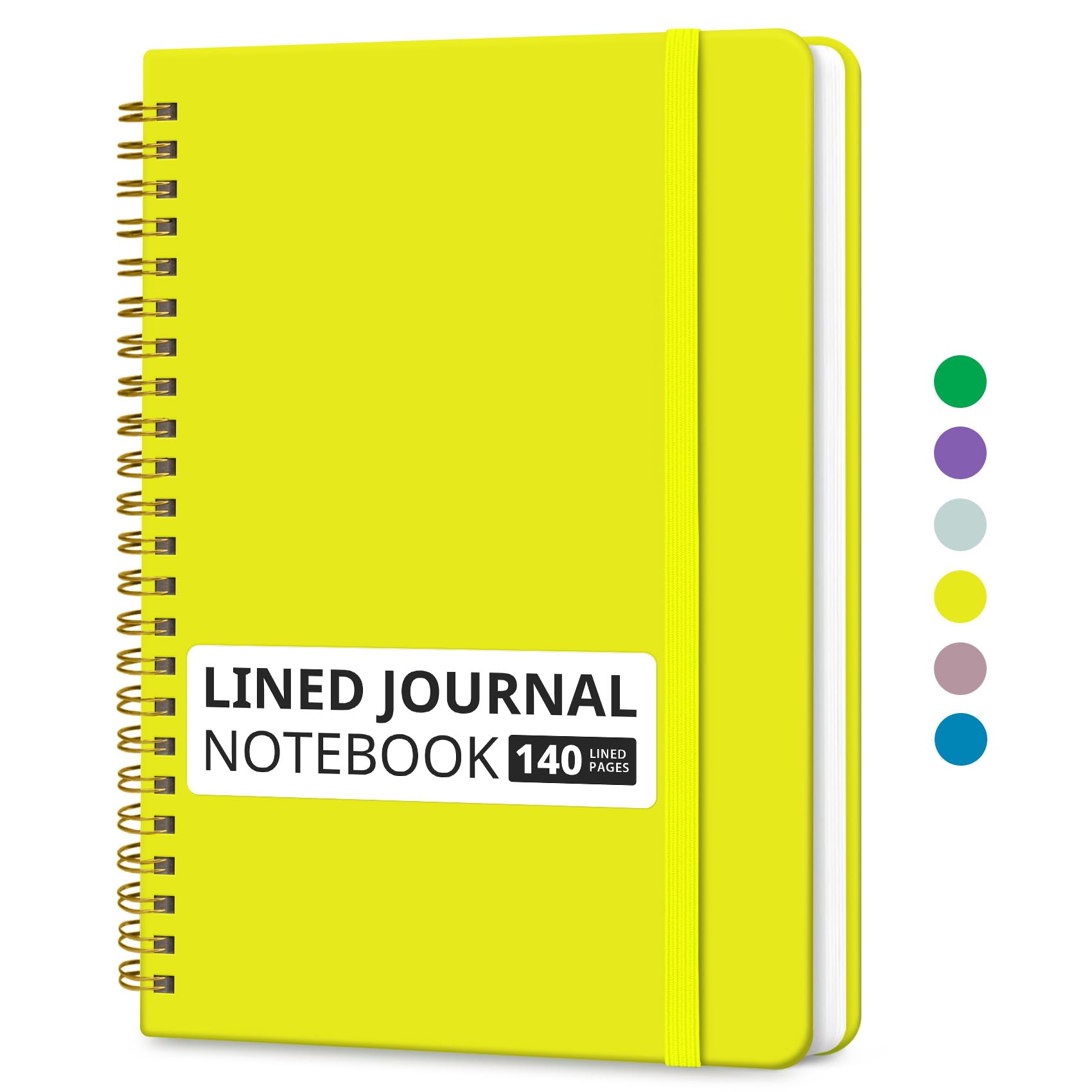 Lined Spiral Journal Notebook for Women & Men, 140