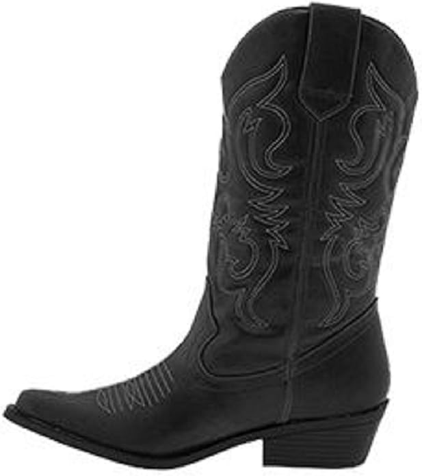 black and teal cowboy boots