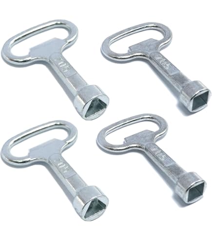 Elevator Key 4-Pack Aluminum Triangle Socket Keys - Professional ...