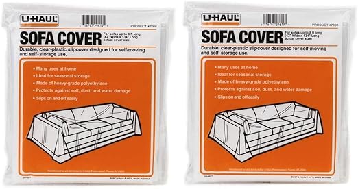 Amazon Com U Haul Sofa Covers Pack Includes 2 Plastic Moving