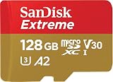 SanDisk Extreme microSDXC 128GB Card with SD Adapter UHS-I U3 V30 A2 190 MB/s view 1