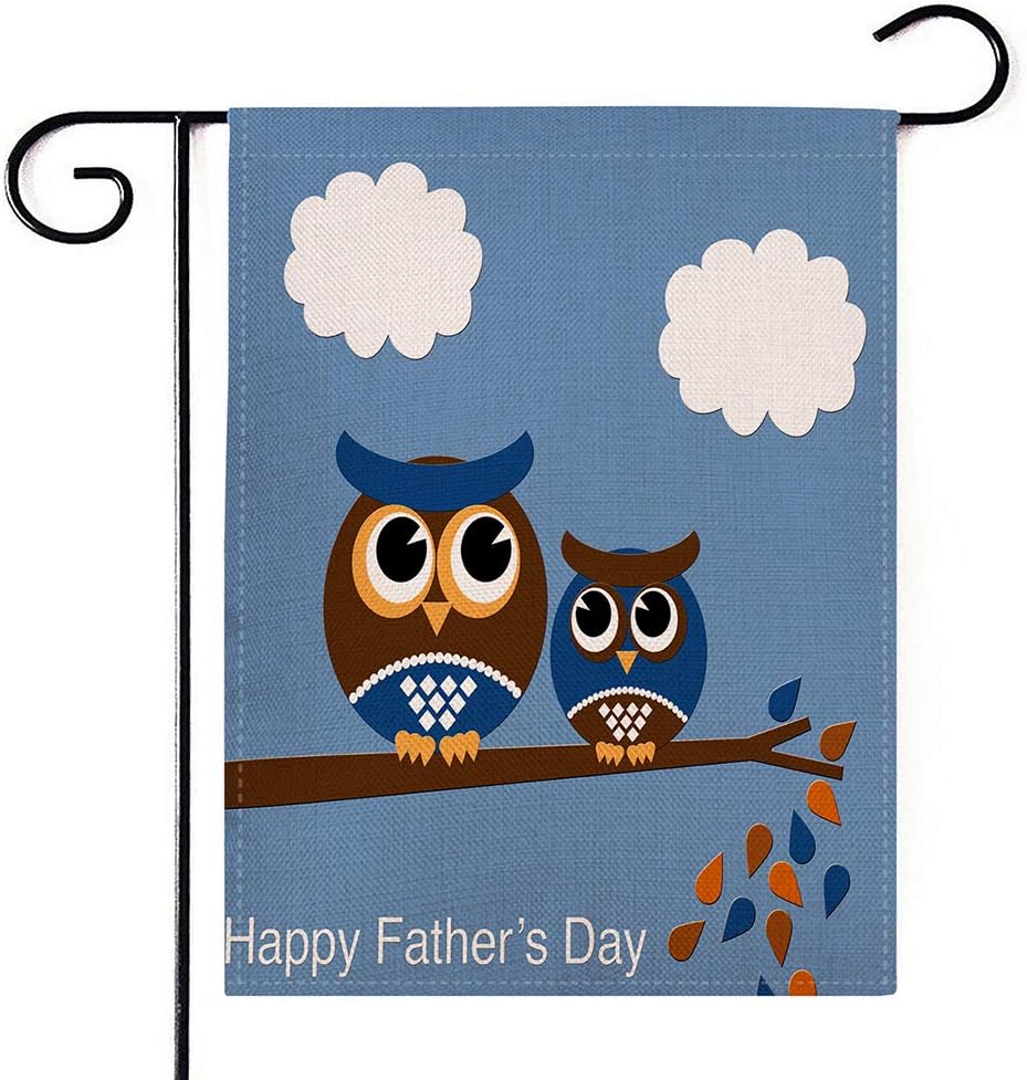 PINCHUANG Happy Father's Day Garden Flag - Double Sided Home Decorative Love Yard Burlap Banner