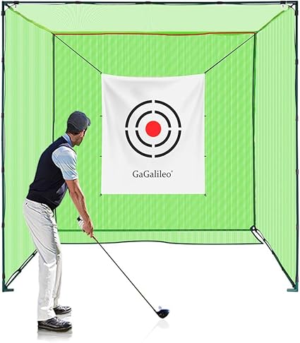 Golf practice net with ball return Clearance