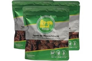 B&R Foods™ Pepas de Mocochinchi/Mocochinchi Ball Whole Dry Peach – For Authentic Bolivian Refreshing Drink | Gluten-Free, Vegan, Non-GMO, 8 oz. (227 g.) Doy Pack (Pack of 3)