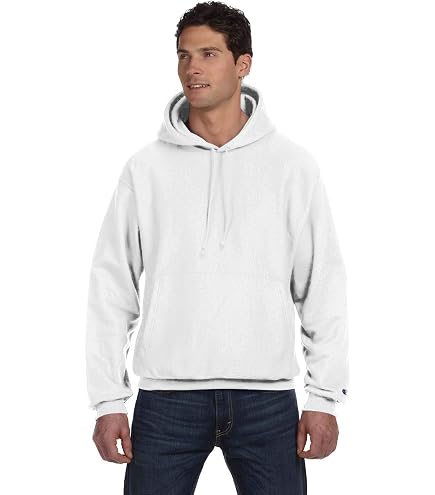 Champion Reverse Weave Sweatshirt S101 XL White at Amazon Men's