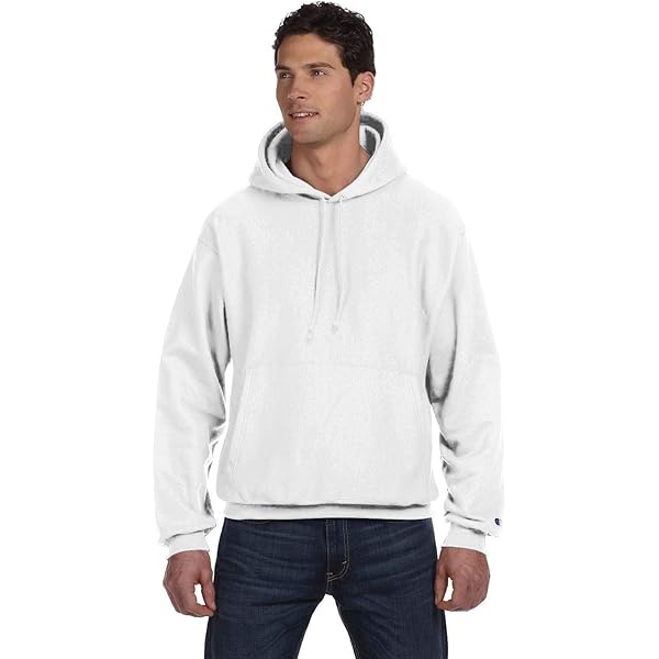 Champion Reverse Weave Sweatshirt S101 XL White at Amazon Men's