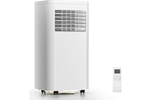 ZAFRO Portable Air Conditioners, 10000 BTU, 3 in 1 Portable AC Unit with Window Kits, Fan & Dehumidifier Modes, Cools up to 450 Sq.Ft, LED Display/Remote Control, 24H Timer for Living Room, Bedroom