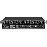 FULODE Audio Compressor, Professional Dual-Channel Rackmount Vocal Compressor/Limiter with Noise Gate, Sidechain Insert, and XLR/TRS Inputs for Studio, Live &amp; Streaming