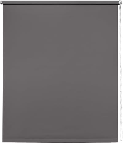 New Edge Blinds Thermal Blackout Grey Roller Blind 115 cm Wide 165 cm Drop