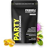 Party Recovery Gummies – Detox, Hydration & Energy Boost with Electrolytes & Matcha – Reduce Brain Fog & Support Mood – 60 Gummies per Pack