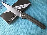 TwoSun Knives Camping Outdoor Titanium Ball Bearing Pocket Folding Knife TS89