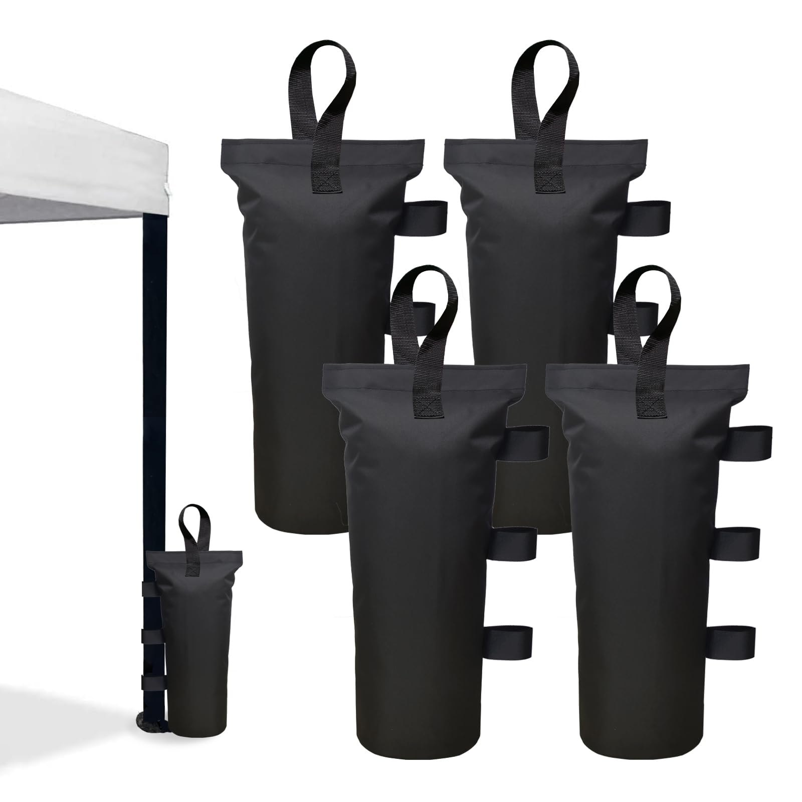 Photo 1 of Canopy Weights Set of 4?Heavy Duty Canopy Weight Bags (120 lbs) for Ez Pop up Canopy Tent Outdoor Instant Canopies, Black (Without Sand) ?Set of 4