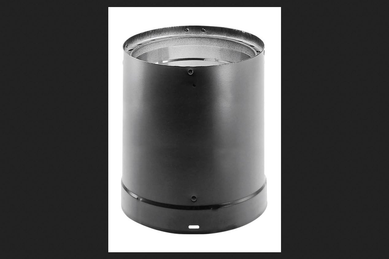 Simpson Duravent Double Wall Connector Stove Pipe 6 " Black 2100 Deg