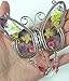 Sisters Butterfly Sun Catcher - Dried Flowers and Sister Charm - 4 1/4