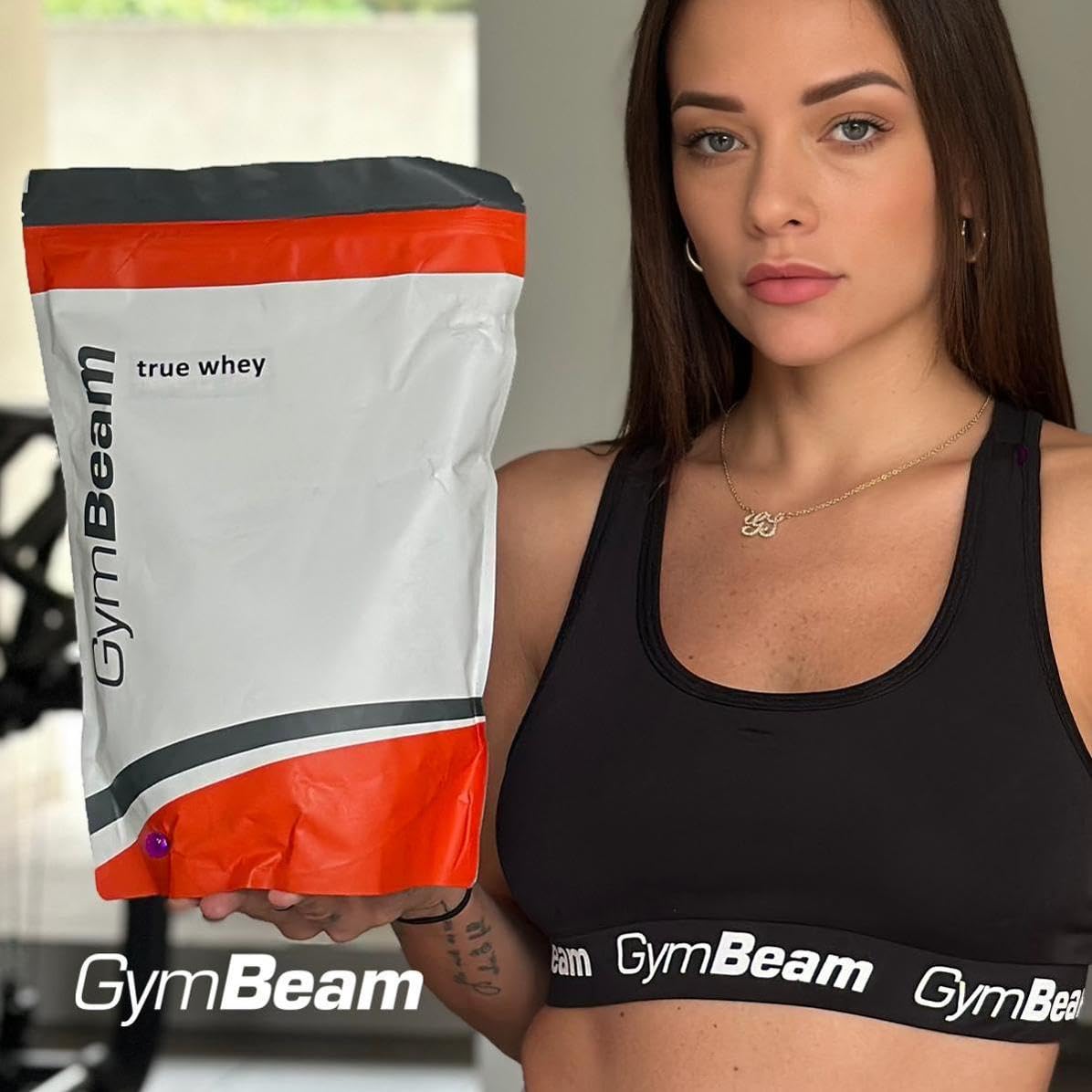 True Whey Protein Pulver (WPC Eiweißpulver) – schonend filtriert, bis zu 23 g Eiweiß für den Muskelaufbau, hohe biologische Wertigkeit, Aminosäuren – GymBeam (1000 g, Schokolade Haselnuss) 6