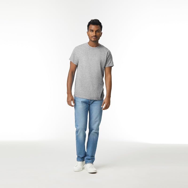 Unisex-Erwachsene Ultra Cotton, Style G2000, Multipack T-Shirt, Sport Grey (2er-Pack), S