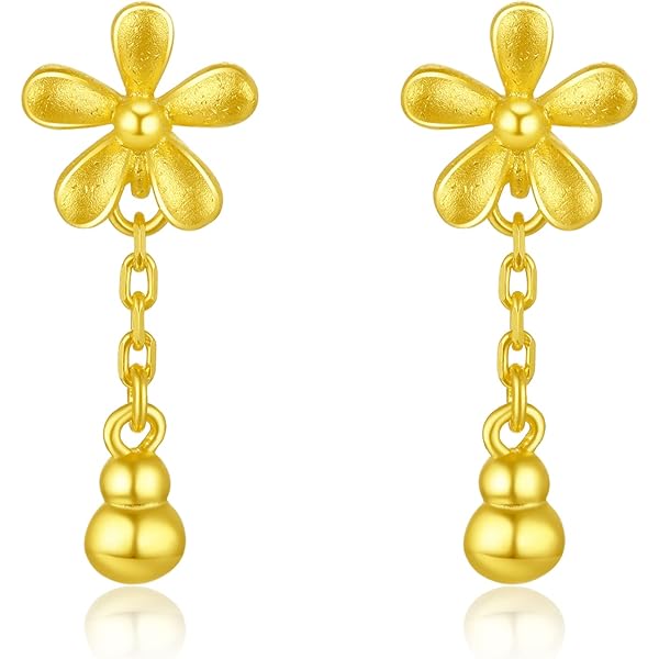 Amazon.com: ZHOU LIU FU 24K Gold Earrings for Women Drop