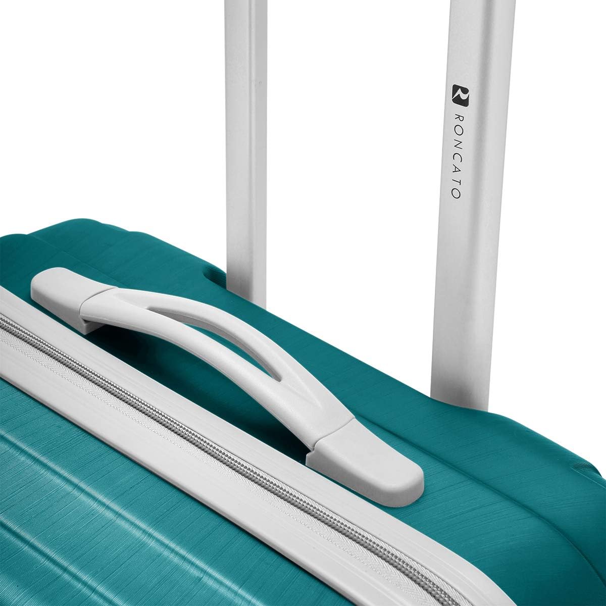 R Roncato Trolley Cabina Bagaglio a Mano Ultraleggero Serie Flight, Ideale per Voli Low Cost 55cm, in ABS 100%, Colore Azzurro - Image 4