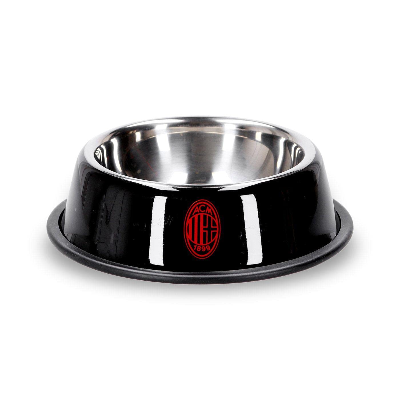 AC Milan AC Milan Only4fan S.r.l. PETBOWLACMILAN26CMB Bowl,Black, One Unisex-Adult