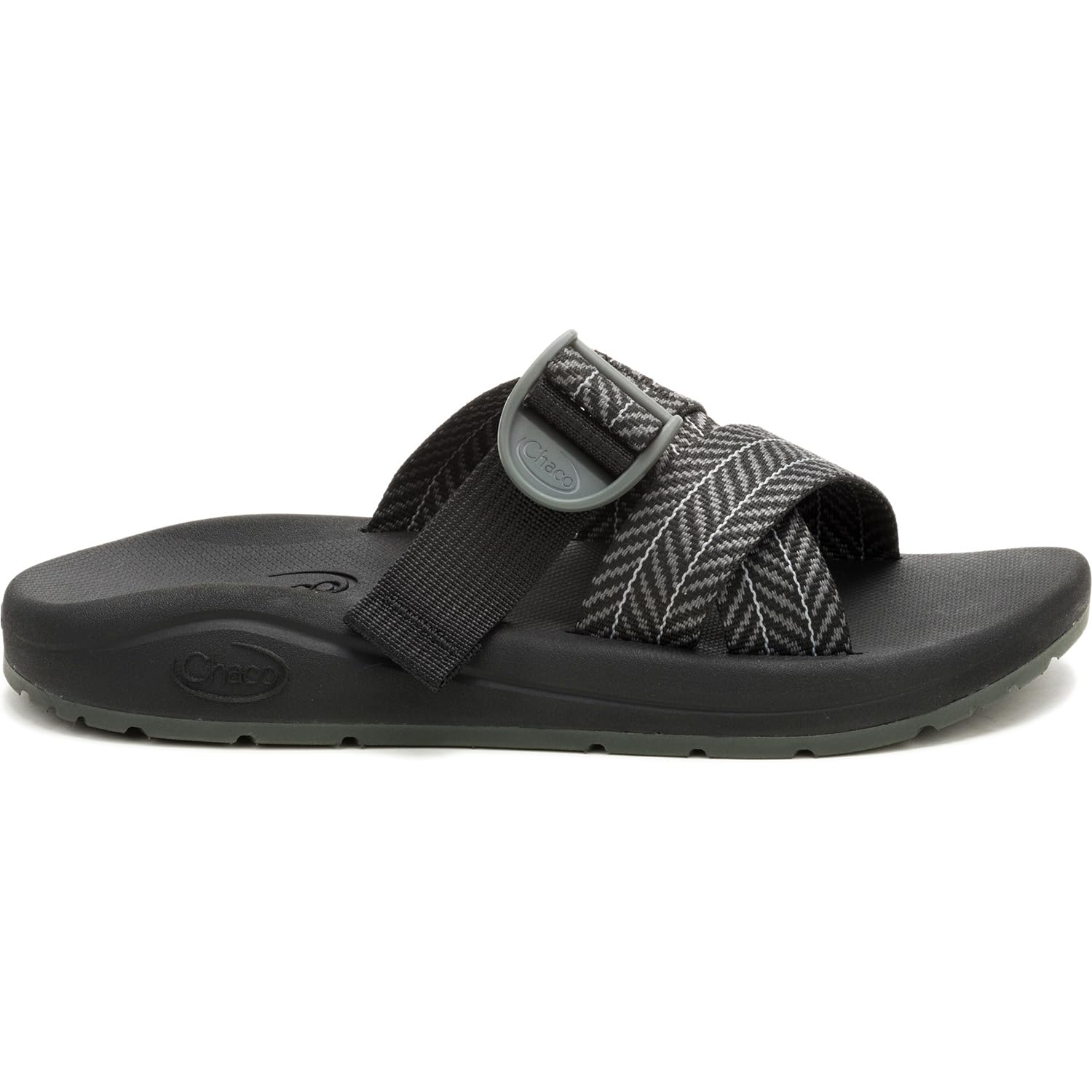 Chaco Women’s Cushz Slide Sandal, Frond Black, 9