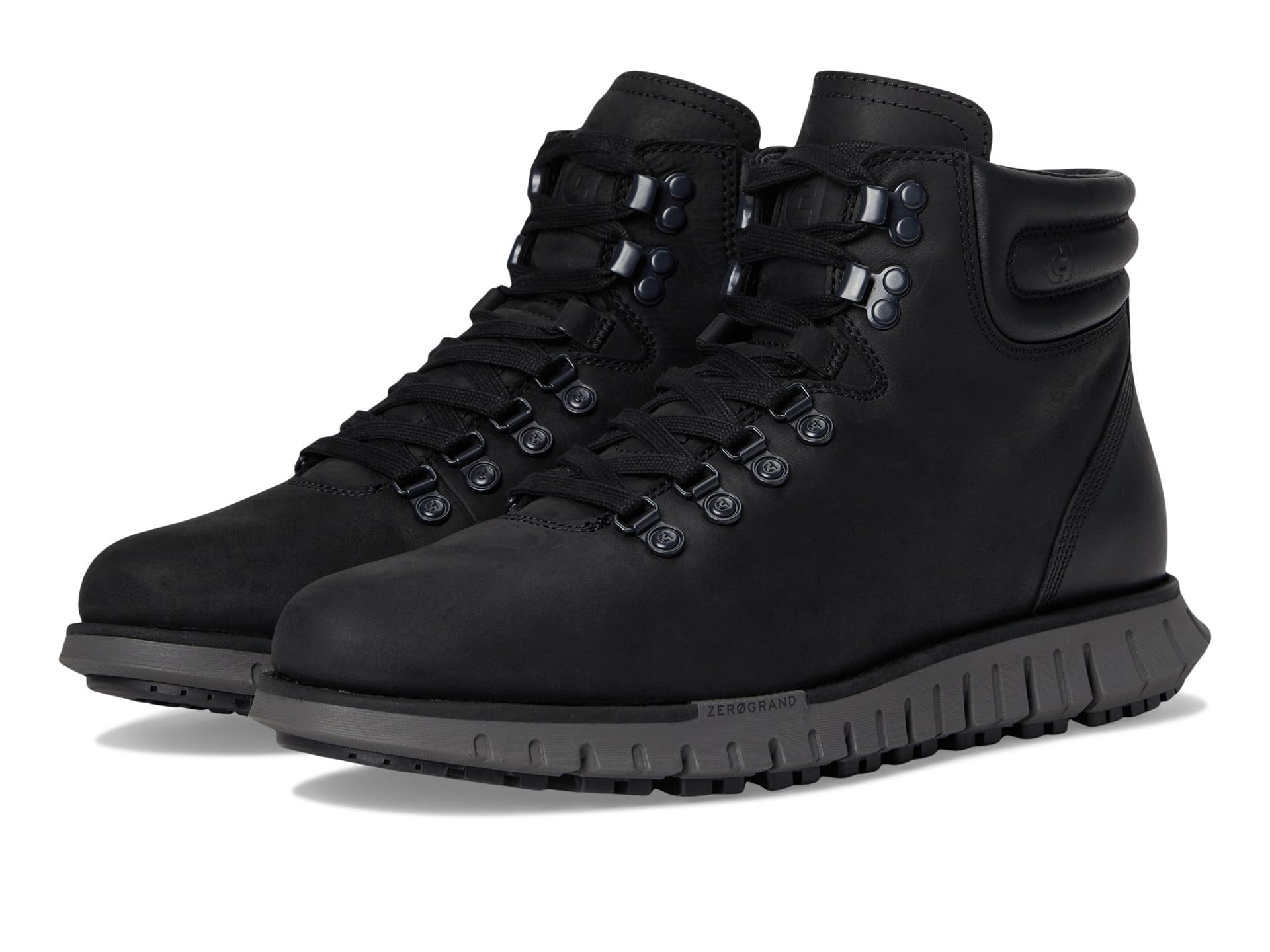 COLE HAAN Men’s Zerogrand Remastered Waterproof Hiking Boot, Black/Black/Pavement, 8 Wide