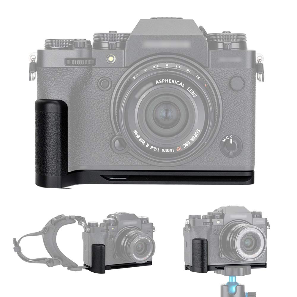 JJC Metal Hand Grip Quick Release Plate L Bracket Holder for Fujifilm X-T4 Fuji XT4