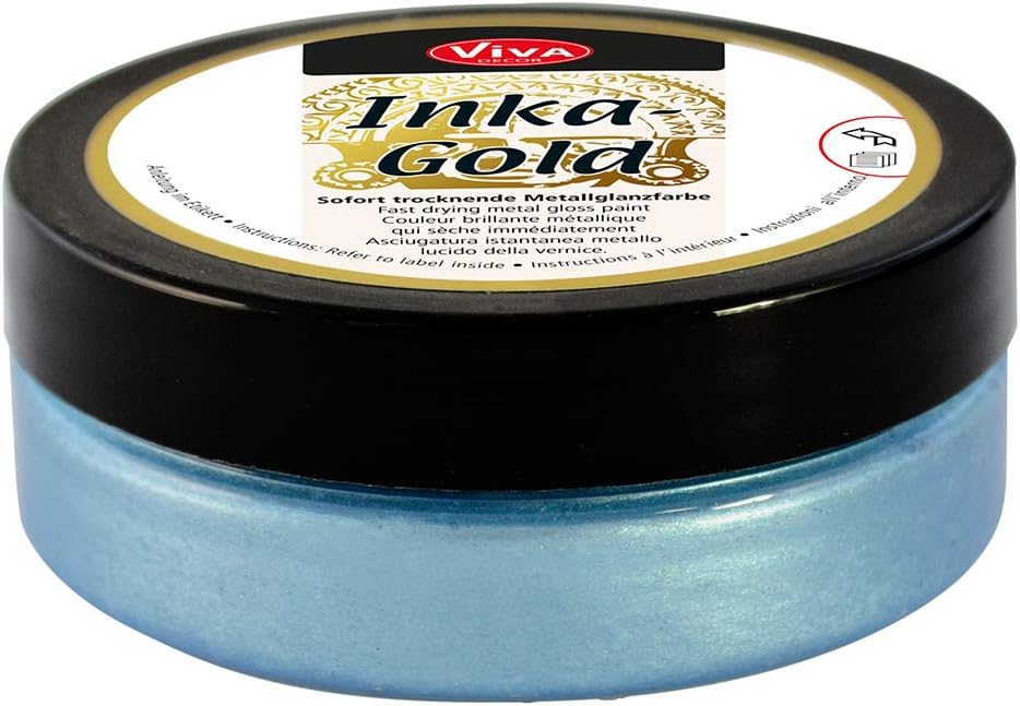 Viva Decor Inka Gold Paint, 62.5gm, Aquamarine