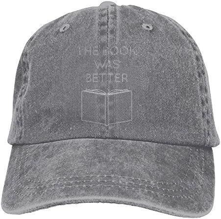 Oopphhggsa Unisex The Book was Better Adjustable Sunbonnet Ash