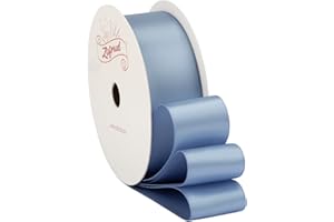 Zofrud French Blue Satin Ribbon 1 Inch wide x 10 Yds - Ideal for Crafts, Gift Wrapping, Flower Bouquet, and Weddings
