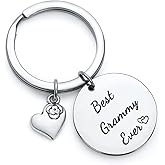NOTHERS RSZOTW Nana Keyring New Grandma Gift for Stepmom, Mother - Nana Keychain, Grammy Keyring