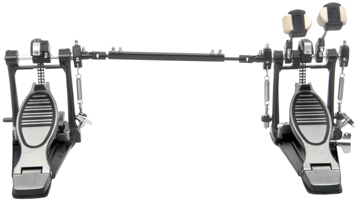 Double Bass Drum Pedal Kick - Twin Chain Drive + Drum Key