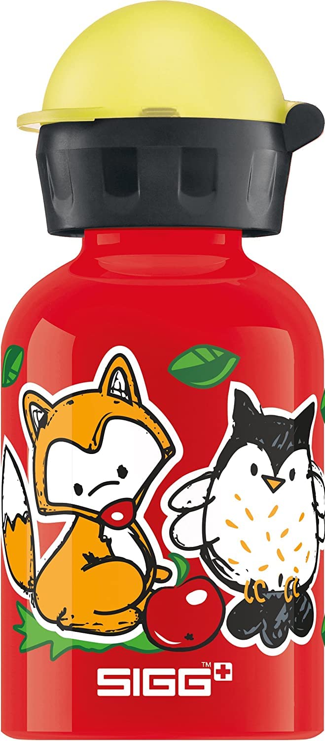 Sigg Children's Drinking Bottle (0.3 L), Pollutant-Free Children's Bottle with Leak-Proof Lid, Lightweight Kids' Water Bottle Made of Aluminium