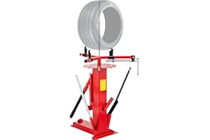 MOTOOS Manual Tire Changer Portable for 4" to 16-1/2"Tires Hand Bead Breaker Mounting Tool for Truck/Car/Motorcycle Tires, Red