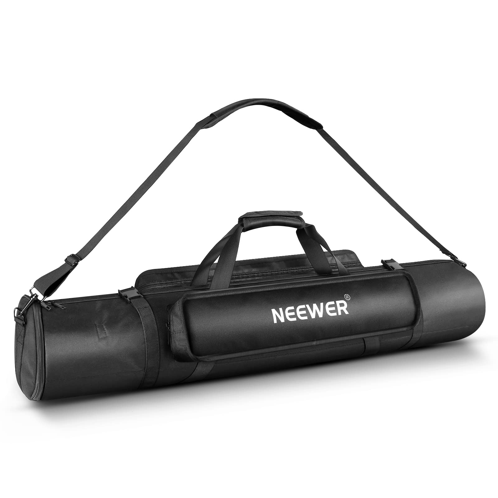 NEEWER 39.37"/1m Tripod Carrying Case, Heavy Duty Waterproof Nylon Bag with Handles & Shoulder Straps, Compact Case with Full Length Zippered Closure, External Pocket for Light Stand/Boom Stand/Tripod