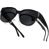 FEISEDY Fit Over Glasses Polarized Sunglasses, UV400 Protection for Driving & Outdoor Activities B0328
