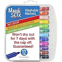 Magic Stix 12pk - Washable markers that won't dry out!