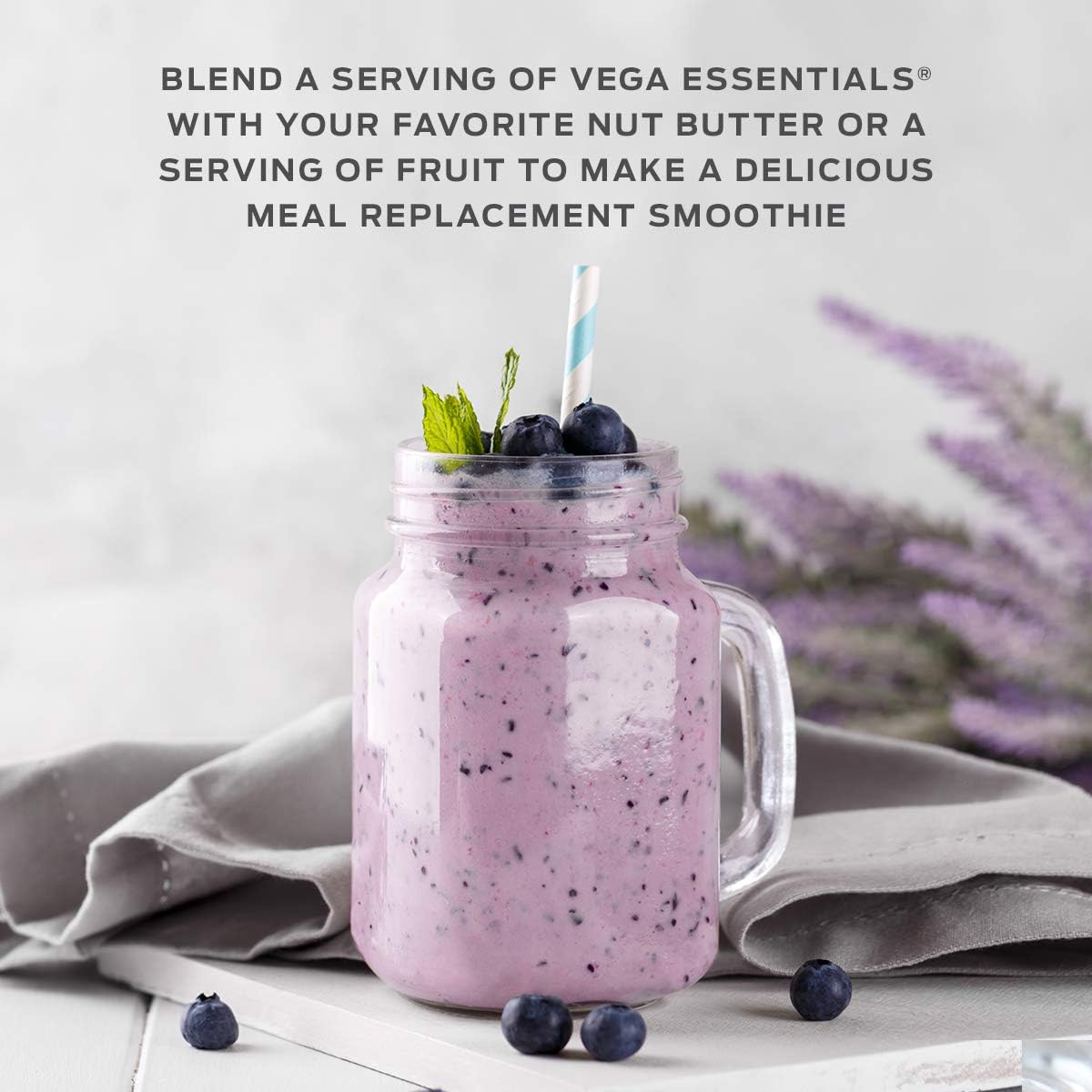 Vega Essentials Protein Powder, Chocolate, Plant Based Protein Powder Plus Vitamins, Minerals and Antioxidants - Vegan, Vegetarian, Keto-Friendly, Gluten Free, Dairy Free (17 Servings, 1lb 5.6oz): Health & Personal Care