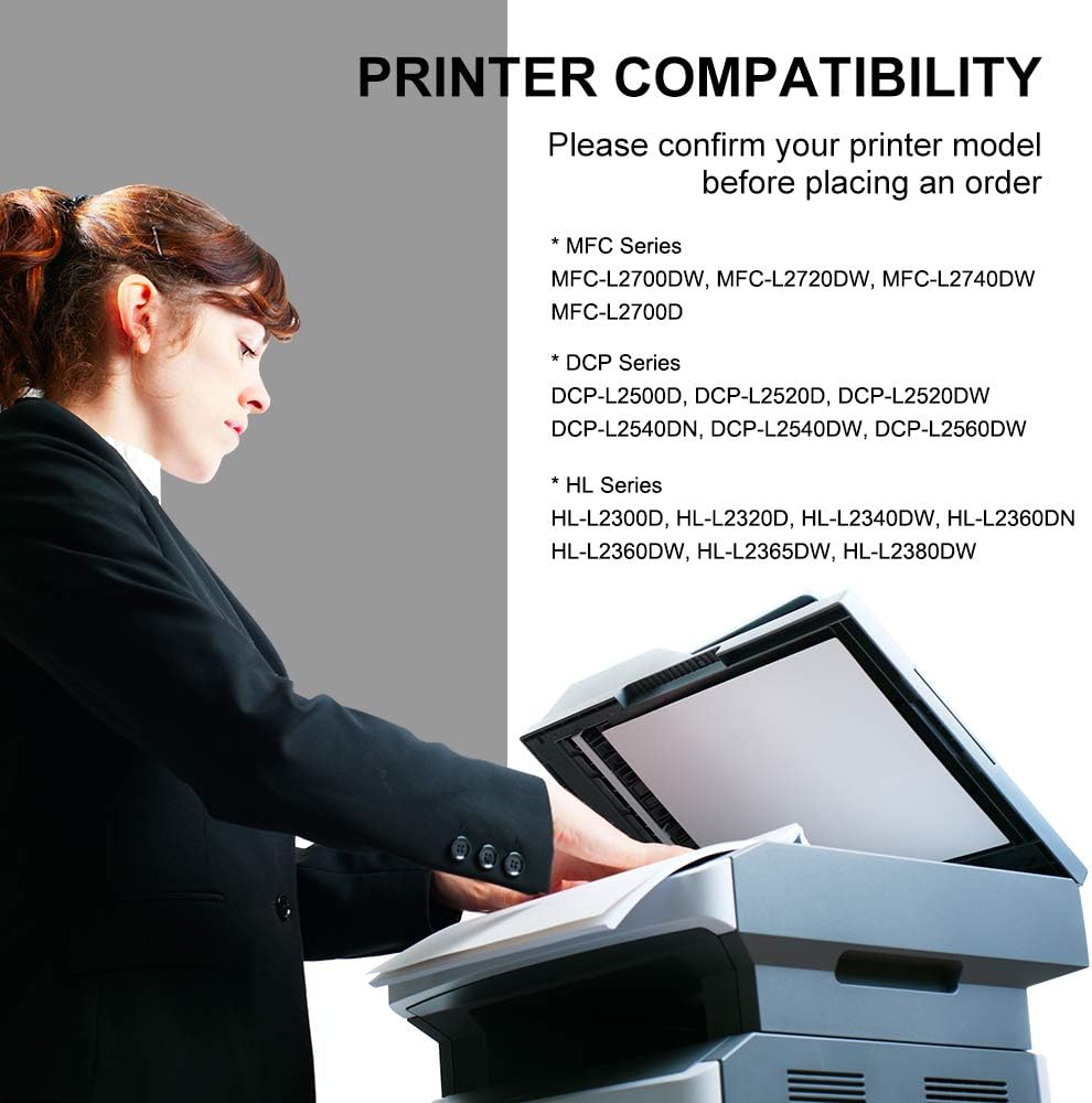 GPC Image TN2320 Toner Cartridge Compatible for Brother TN2320 Black Toner Cartridge for Brother MFC-L2700DW HL-L2300D HL-L2340DW MFC-L2740DW HL-L2365DW DCP-L2500D DCP-L2520D HL-L2360DW (Black 3-Pack) - Image 3