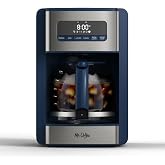 Mr. Coffee&reg; 12 Cup Coffee Maker, Programmable Coffee Maker with Strong Brew and Iced Coffee Brew Settings, Small Batch Setting for 1 to 4 Cups, Abyss Blue