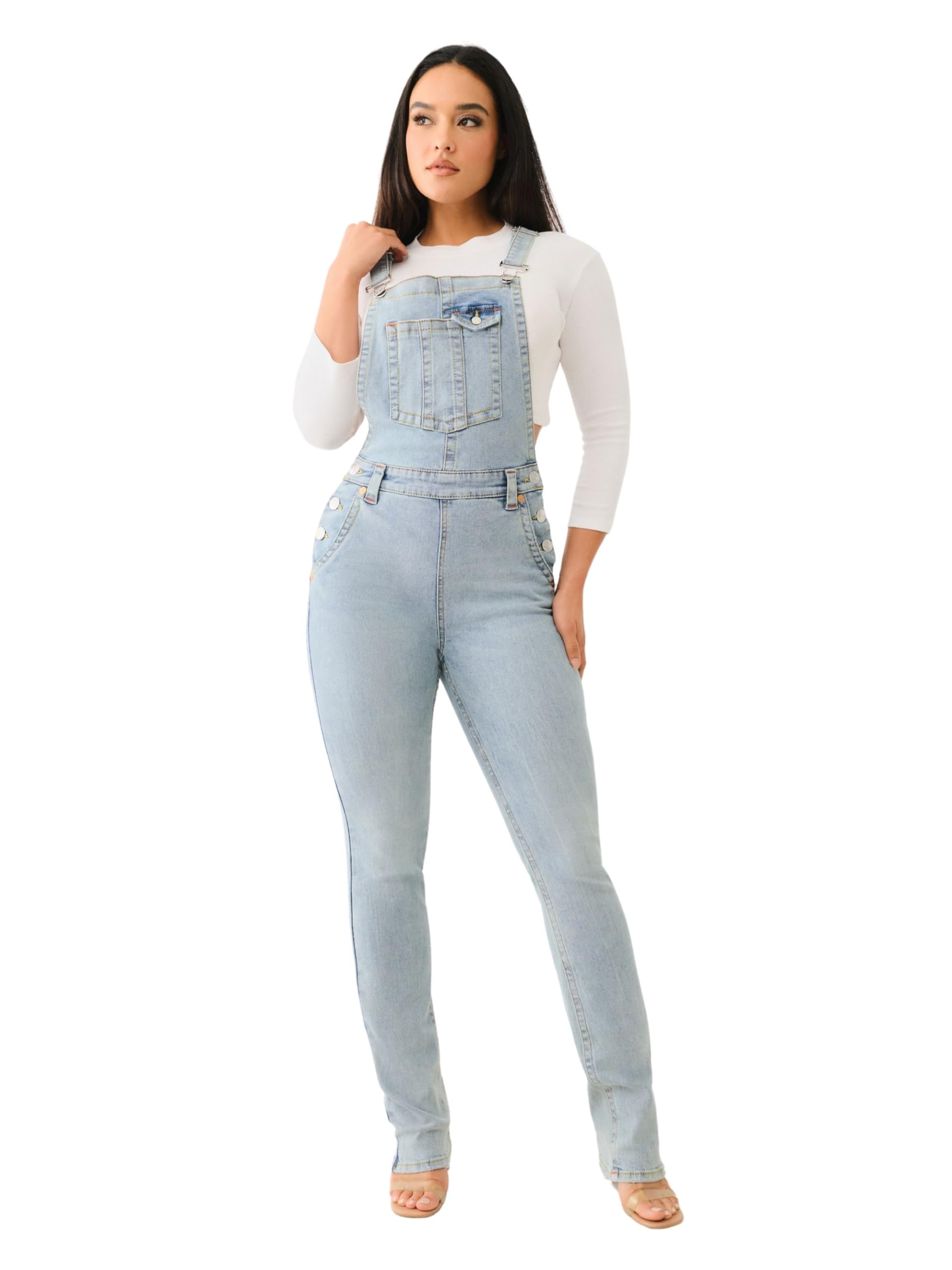 True Religion Women’s Straight Overall Flap Big T​, Zelzah