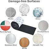 Vicloon Furniture Pad 3 Rolls Floor Protectors Felt Pads Tailorable Black view 7