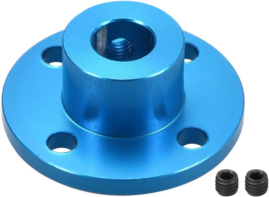 sourcing map 8mm Inner Dia H13*D16 Rigid Flange Coupling Motor Guide Shaft Coupler Motor Connector for DIY Parts