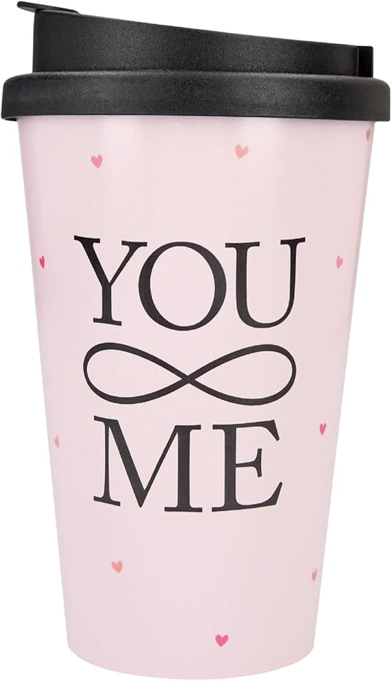 Depesche 2180.046 toGo Becher aus Kunststoff mit Spruch, 350 ml, You