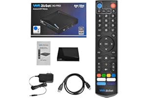 We2uSat K3 Pro Receivers,ABS Enclosure Design,1xVoice Remote Control, 1x HDMI Cable,1xPower Adapter,High-Performance,Support 