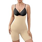 Mosebo Shapewear for Women Tummy Control Open Bust Body Shaper Seamless Compression Waist Trainer Bodysuit