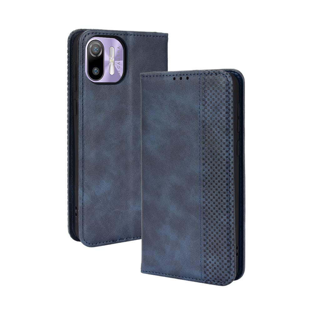 BellaCase Ulefone Note 6/6P Case [Wallet Case] [Kickstand] [Card Slots] [Magnetic Flip Cover] Compatible with Ulefone Note 6/6P Smartphone(Blue)