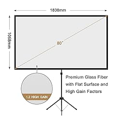 Portable Projector Screen with Stand, Outdoor Movie