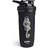 Smartshake Reforce Stainless Steel Harry Potter Dark Mark Logo Shaker Bottle (900 ml/30 oz) | Light Weight Resistance Sports Shaker Bottle with a Soft Lid | Leakproof, BPA Free & DEHP Free